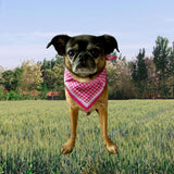 Mini Jane Houndstooth Mulberry Silk Scarf