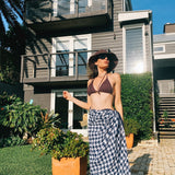 Houndstooth SJ Navy Sarong