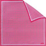 Mini Jane Houndstooth Mulberry Silk Scarf