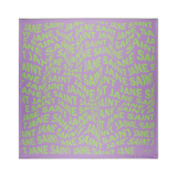 Warp, Lime & Lilac Silk Twill Scarf