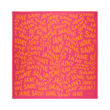 Warp, Raspberry & Mandarin Silk Twill Scarf
