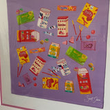 Asian Snacks, Lilac Silk Twill Scarf