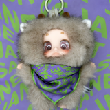 Baby Jane Lime & Lilac Warp Silk Scarf