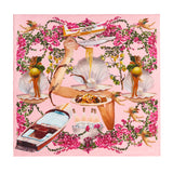 La Dolce Vita Silk Twill Scarf 100 cm