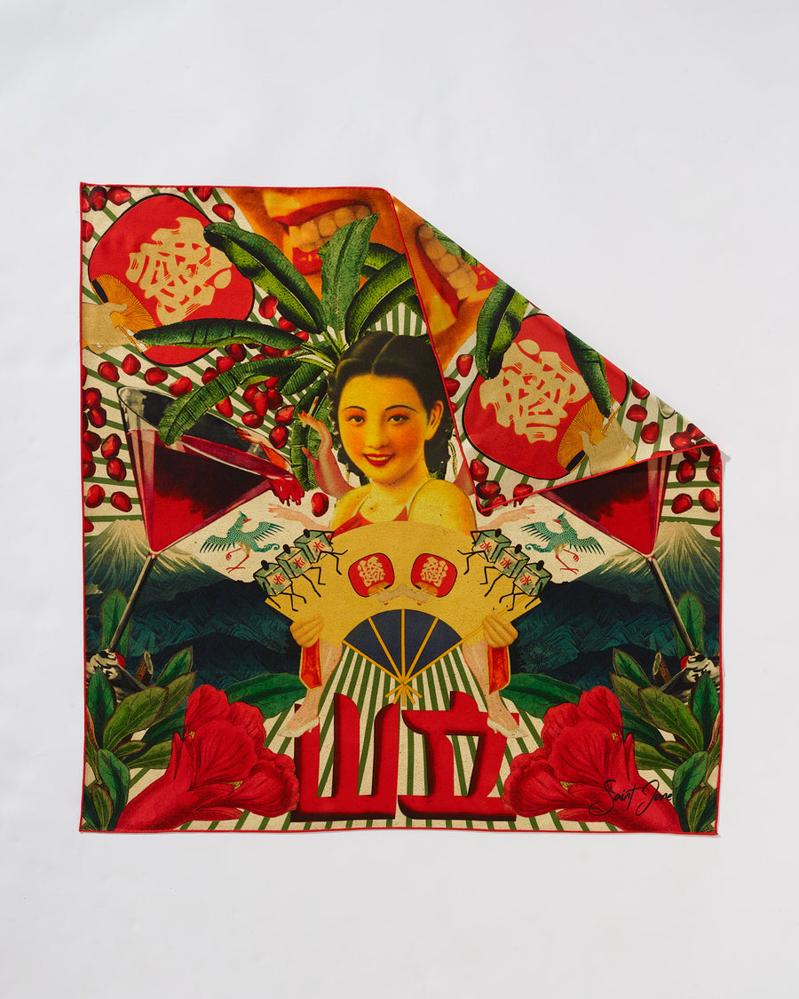 Shang-High Nights Silk Twill Scarf