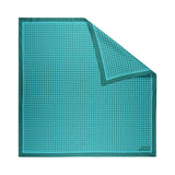 Houndstooth, Java Blue Silk Twill Scarf