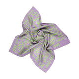 Warp, Lime & Lilac Silk Twill Scarf