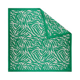 Zebra, Jungle Green Silk Twill Scarf