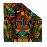Caribbean Print Silk Twill Scarf