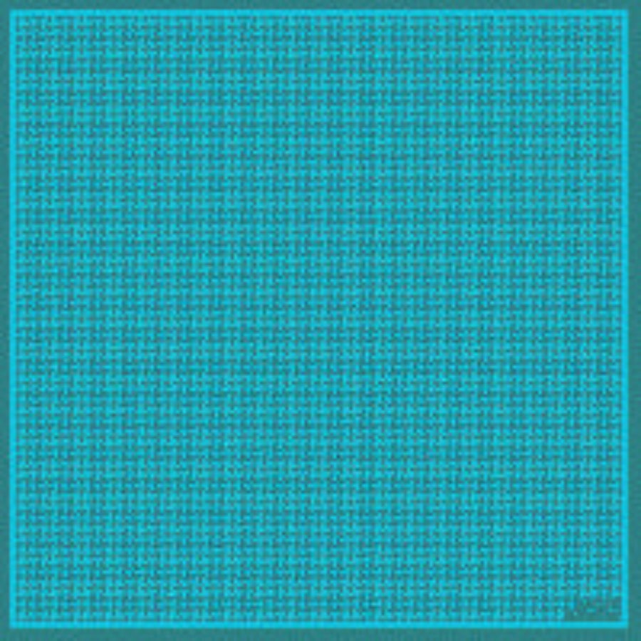 Houndstooth, Java Blue Silk Twill Scarf