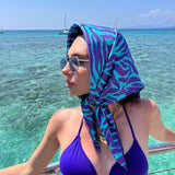 Zebra, Miami Nights Silk Twill Scarf