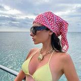 Maze, Berry Swirl Silk Twill Scarf