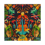 Caribbean Print Silk Twill Scarf
